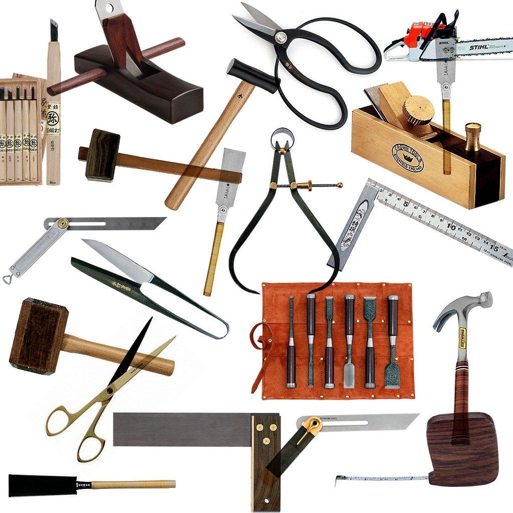 Tape measure and hand tools laid out before mounting work